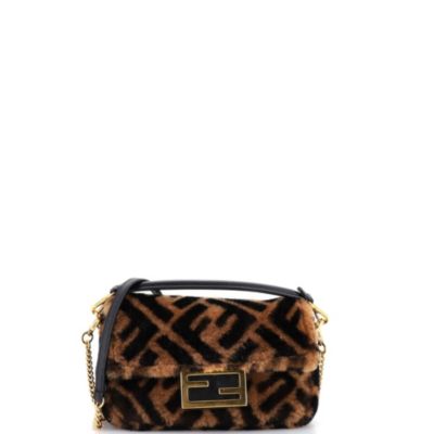 Mini Baguette NM Bag Zucca Shearling