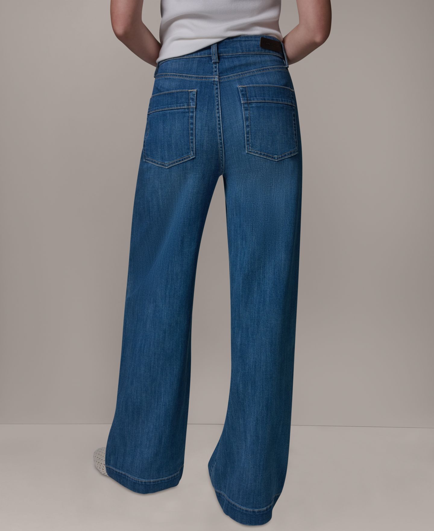 Женские брюки Donna Karan Weekend High-Rise Wide-Leg Trousers, цвет: The Gibson — фото 2