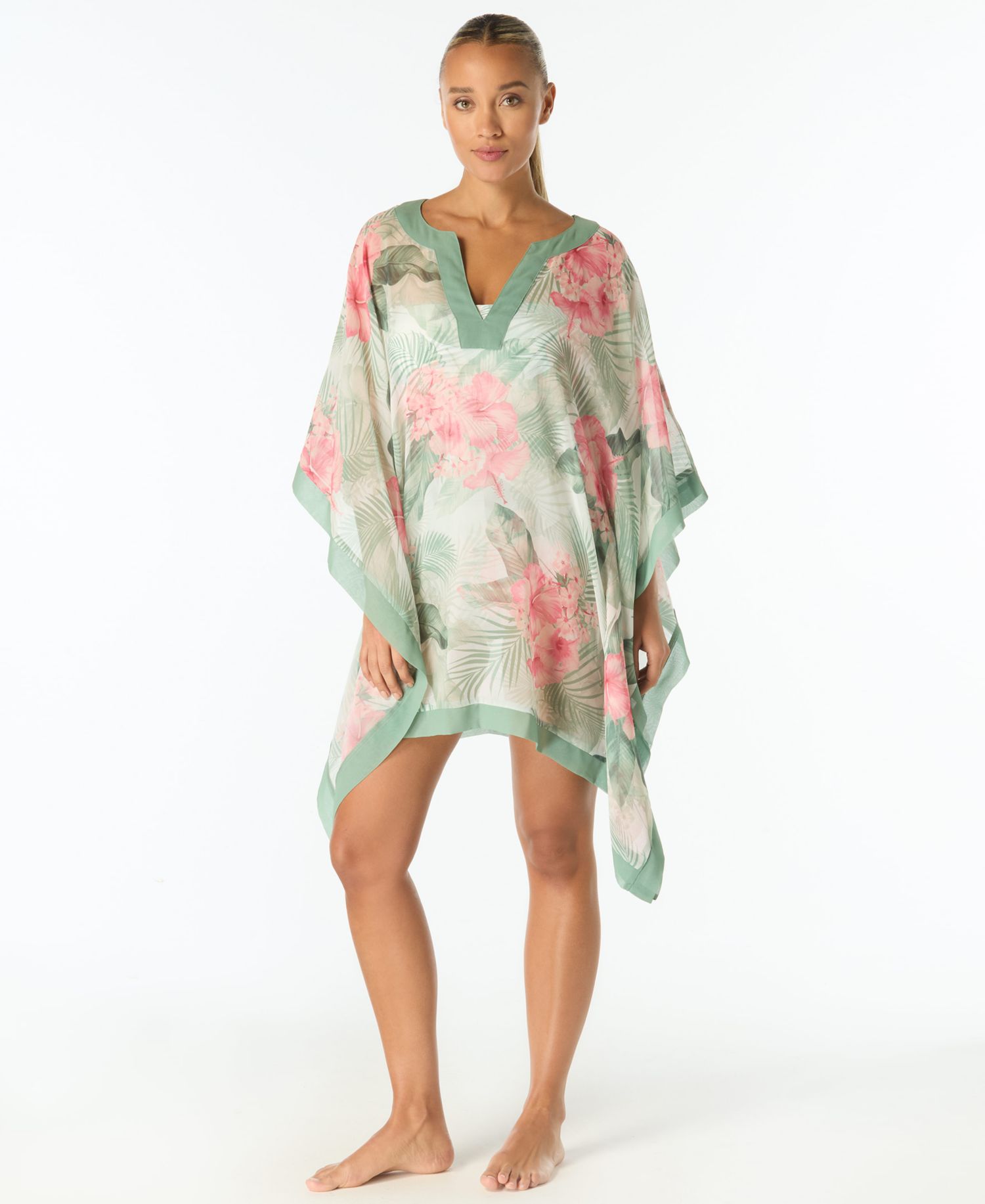 Women's Contours Grand V-Neck Swim Cover-Up Caftan
