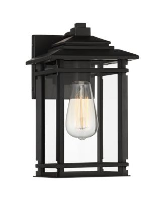 North House Mission Outdoor Wall Light Fixture  Metal  Clear Glass Panels for Post Exterior Barn Deck House Porch Yard