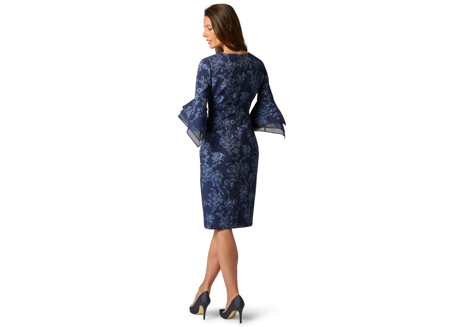 Petite V-Neck Combo Dress