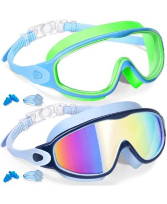 2pieces Swim Goggles Kids UV Anti-fog Pool Water