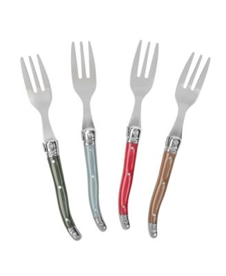 Laguiole Holly Berry Cake Forks, Set of 4
