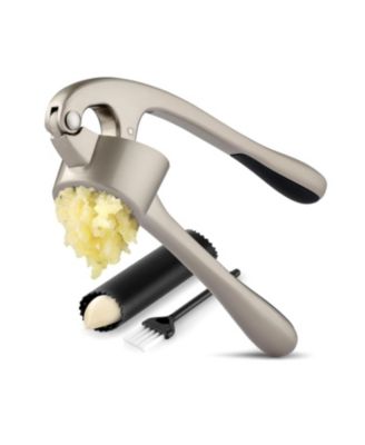 Large Premium Garlic Press Set - Bigger Bowl for Bigger Garlic