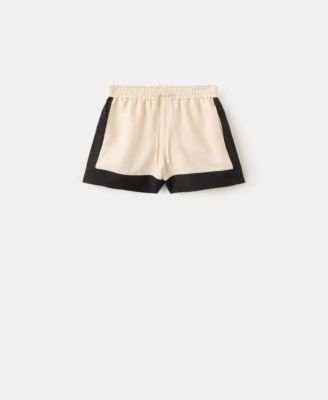 Women's Contrast Stripe Linen Shorts