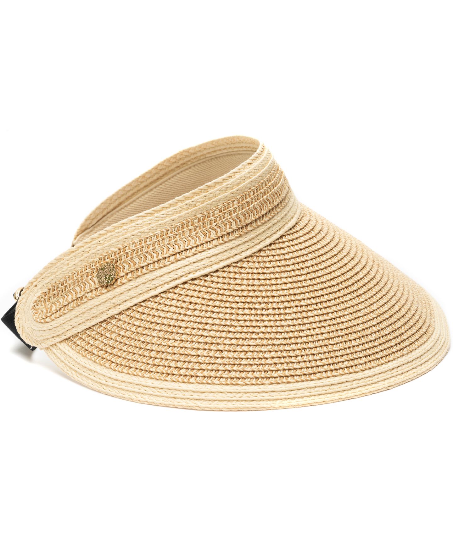 Женские козырьки Vince Camuto Rollup Tweed Straw Hat, цвет: Натуральный разноцветный — фото 3