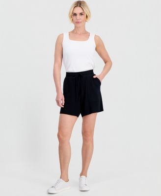 Petite LuxLounge French Terry Knit Pull-On Shorts