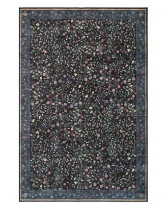 Eleanor Washable Non-Slip Printed Chenille Accent Rug, 72" x 48"