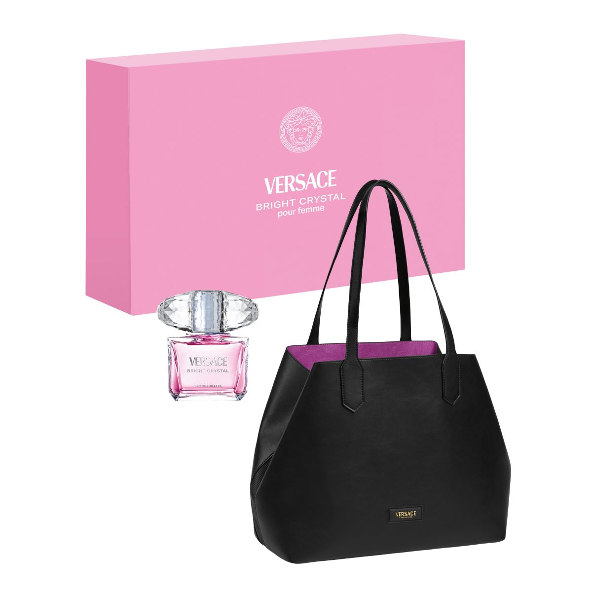Versace 2-Piece Bright Crystal Eau de Toilette Summer Set with Tote Bag