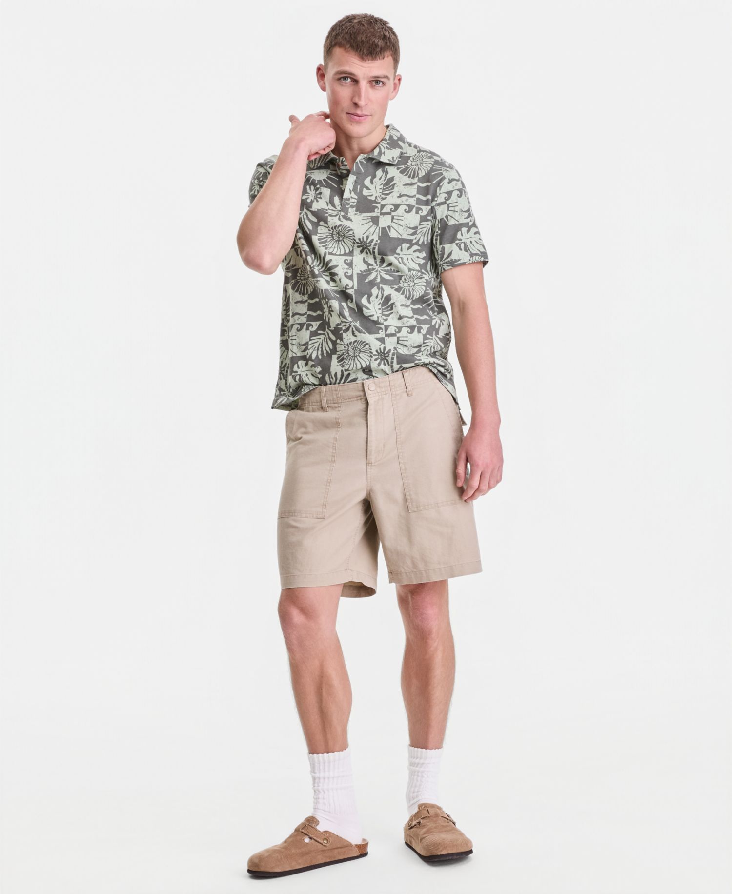 Men's Linen Blend 8" Shorts