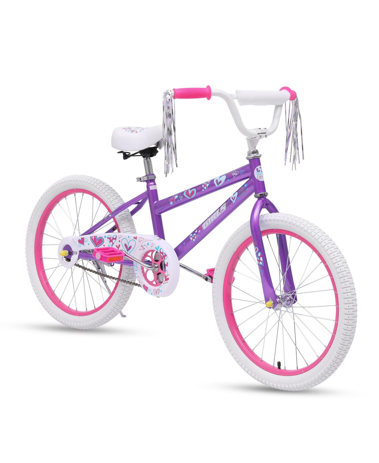 Детская игрушка SUGIFT 20-inch Kids Bike with Adjustable Saddle and Handlebar for 3-8 Years Olds, цвет: Фиолетовый — фото 1