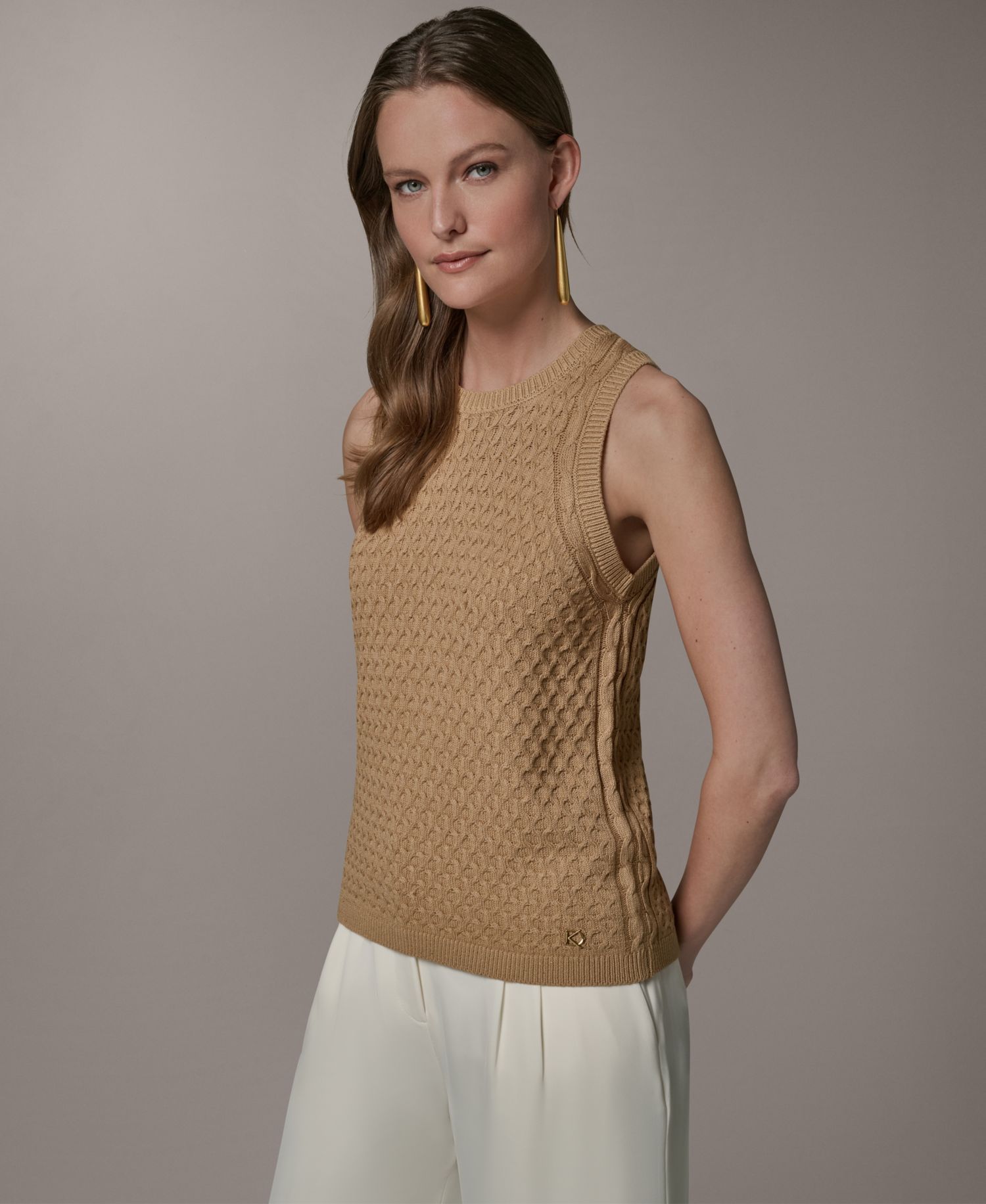 Women's Crewneck Knit Sweater Top