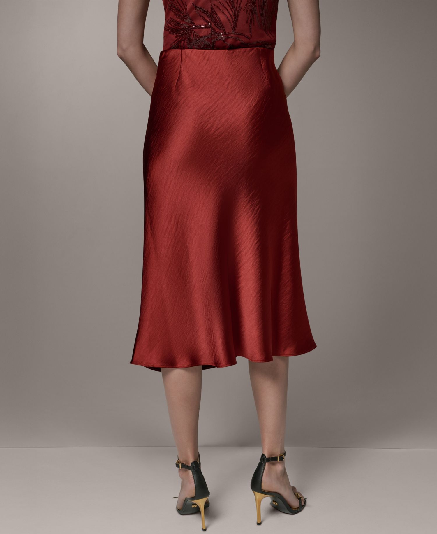 Women's A-Line Midi Skirt