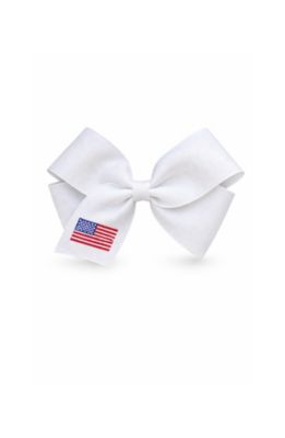 Girls Bits and Bows Little/Big American Flag Hair Bow