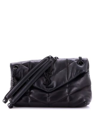 Small Loulou Puffer Shoulder Bag Quilted Leather