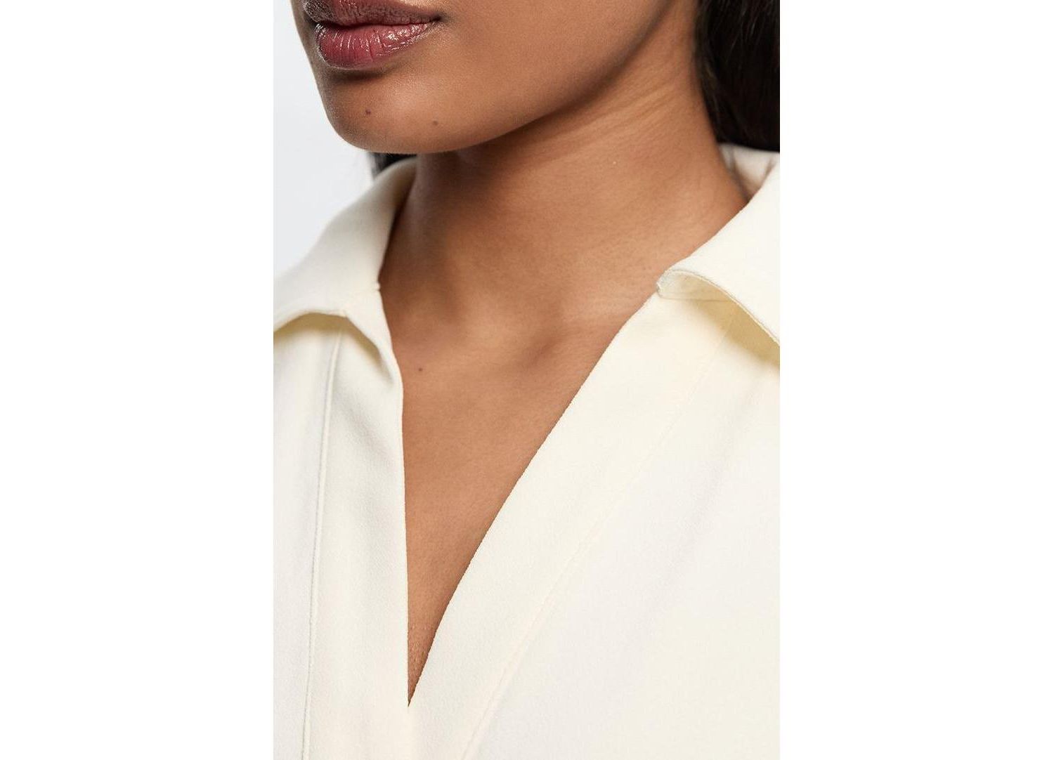 Women's Tailored Crepe Belted Pleated Midi Dress