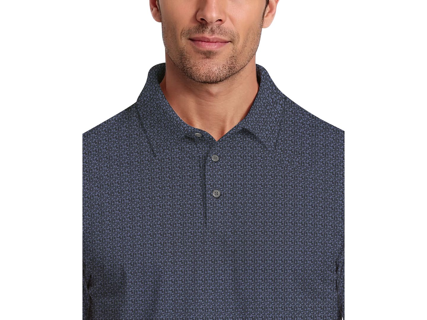 Мужское поло PGA TOUR Short-Sleeve Polo Shirt, цвет: Peacoat — фото 1