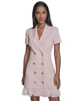 Women's Short-Sleeve Blazer Dress