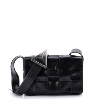 Small Cassette Crossbody Bag Maxi Intrecciato Leather