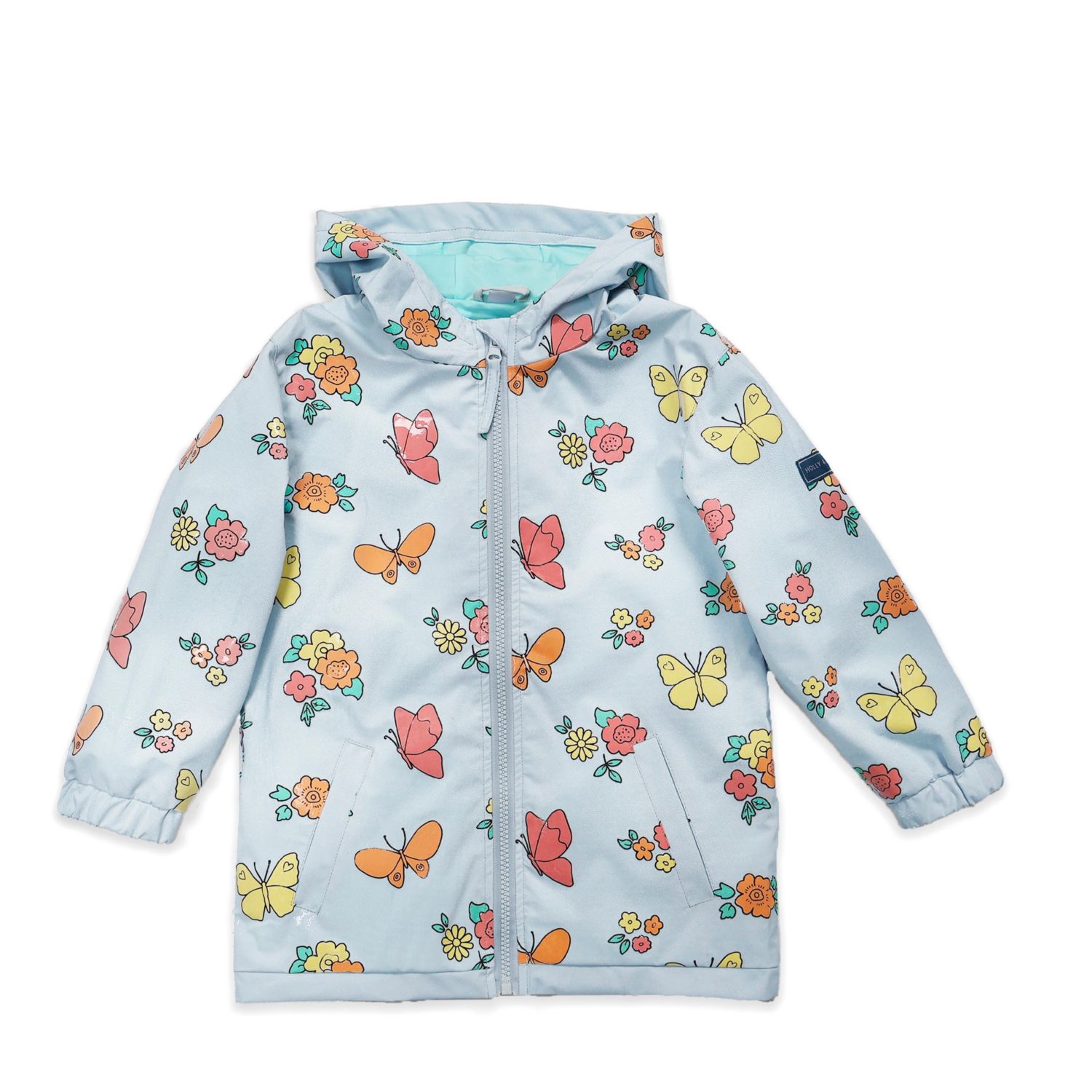 Girls Color Changing Hooded Raincoat