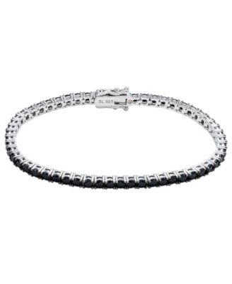 Sterling Silver Cubic Zirconia Thin Tennis Bracelet