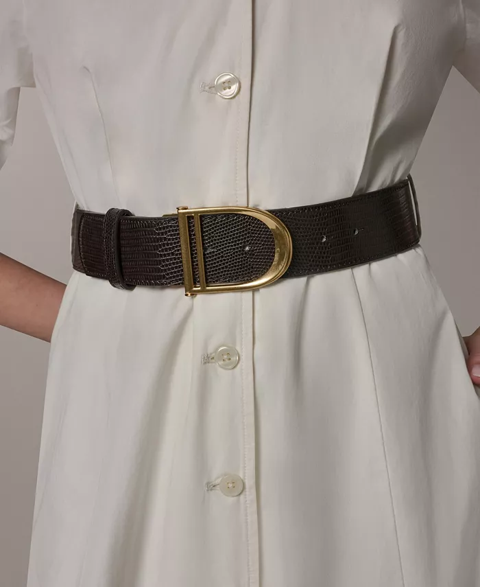 Women's Collared Belted Shirt-Dress - thumbnail 8