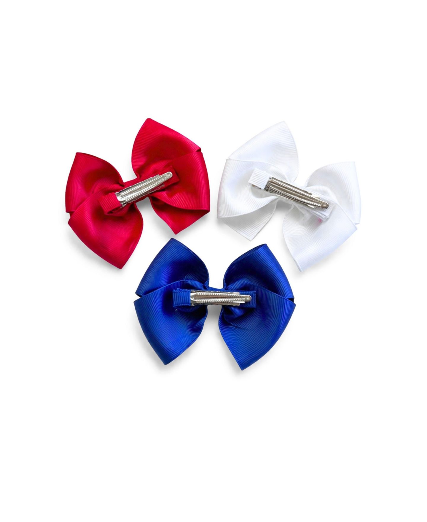 Аксессуары для волос Bits & Bows Little/Big Firecracker Summer Hair Bow Set для девочек, цвет: Красный / Белый — фото 5