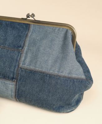 Patricia Nash Serafina Extra-Large Denim Frame Shoulder Handbag