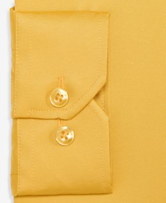 yellow dress shirt slim fit Yellow chest full ruffle slim fit dress shirt with French cuffs   Connaisseur Paris