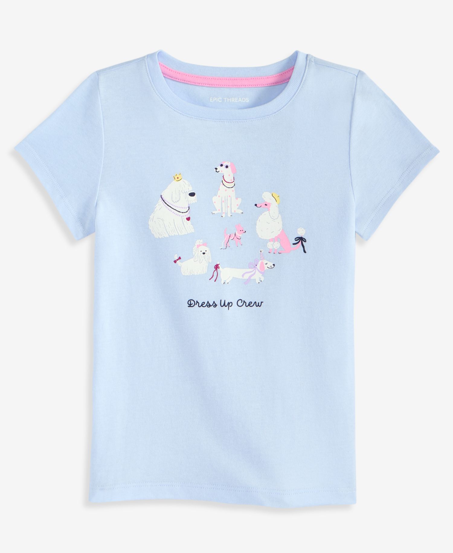 Girls' 12M-5T Dress Up Dogs T-Shirt