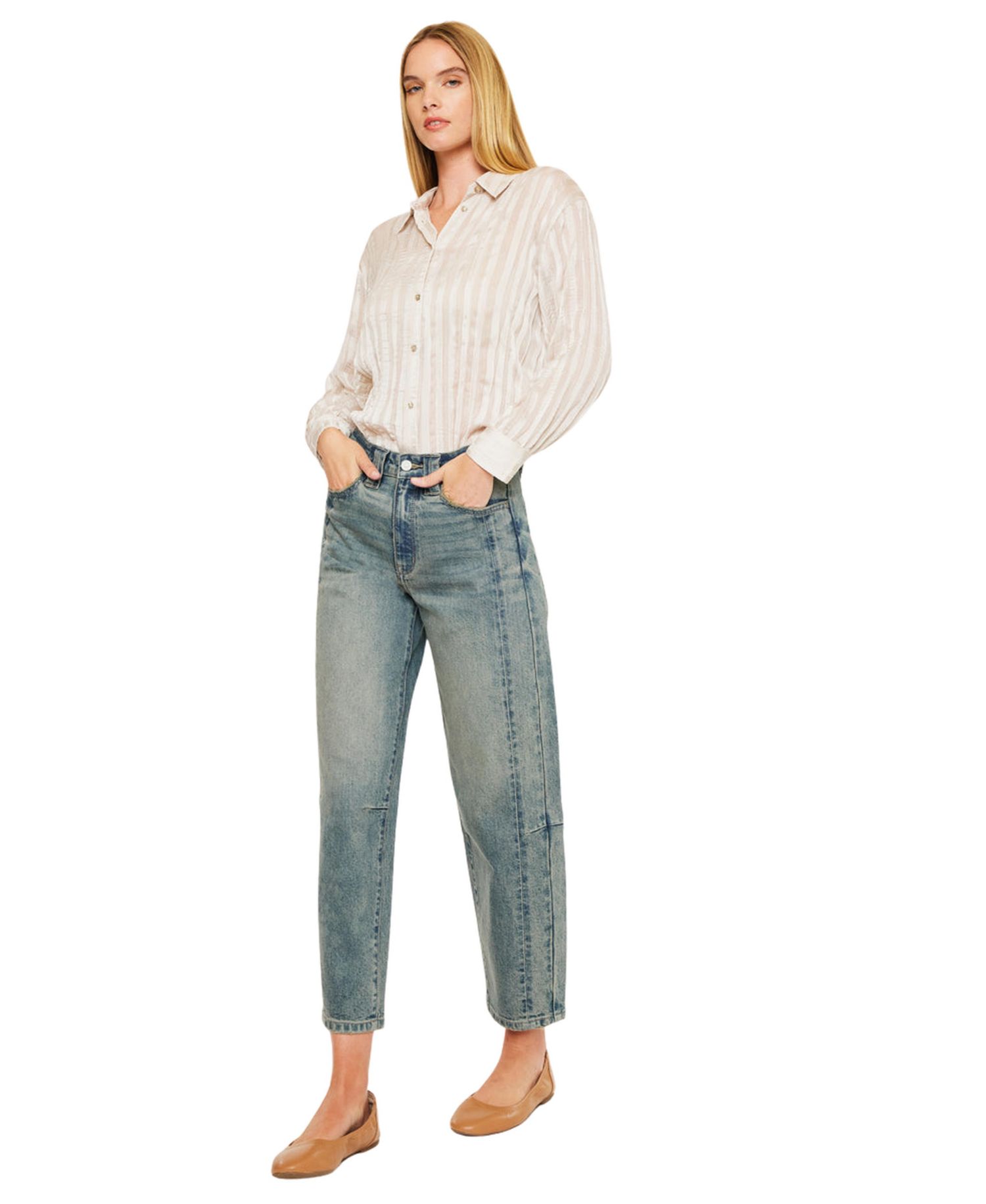 Women's Cecilia High Rise Slim Barrel Jeans