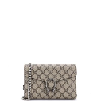 Small Dionysus Chain Wallet GG Coated Canvas