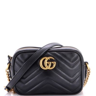 Mini GG Marmont Shoulder Bag Matelasse Leather