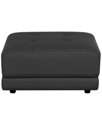Versa 33" Leather Square Ottoman