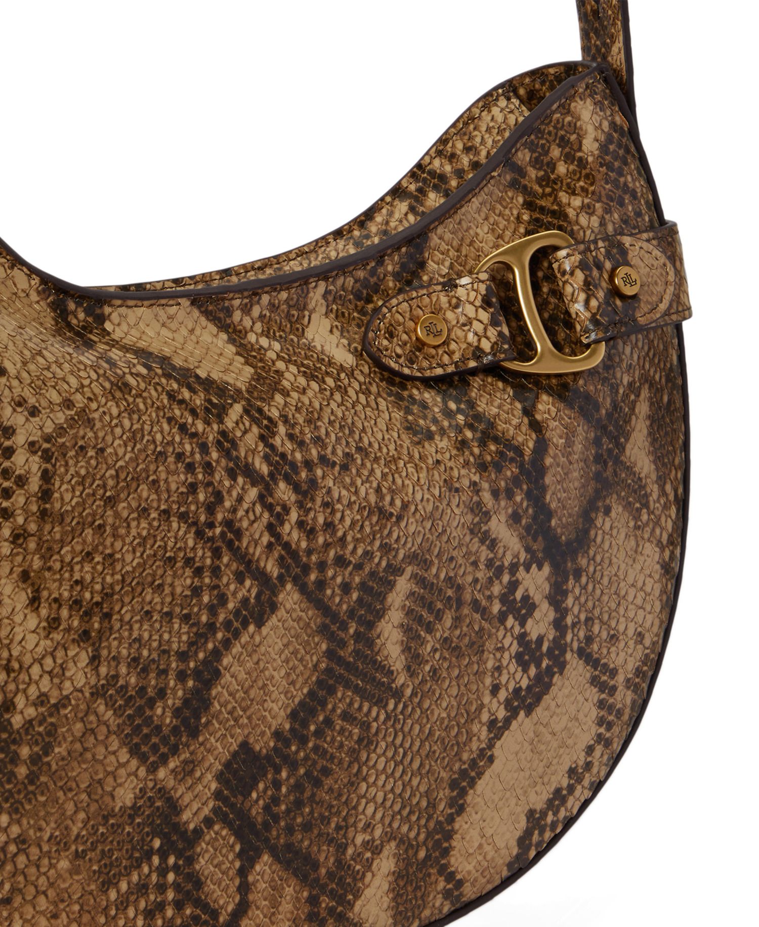Tasha Embossed Leather Medium Shoulder Bag