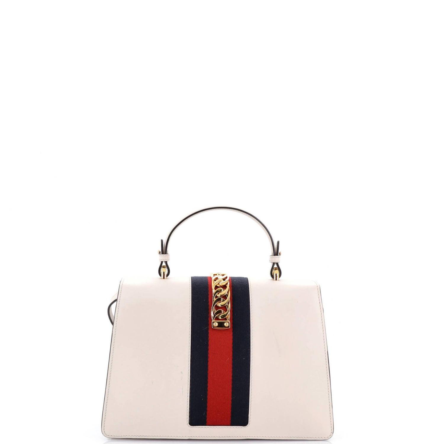 Large Sylvie Top Handle Bag Leather