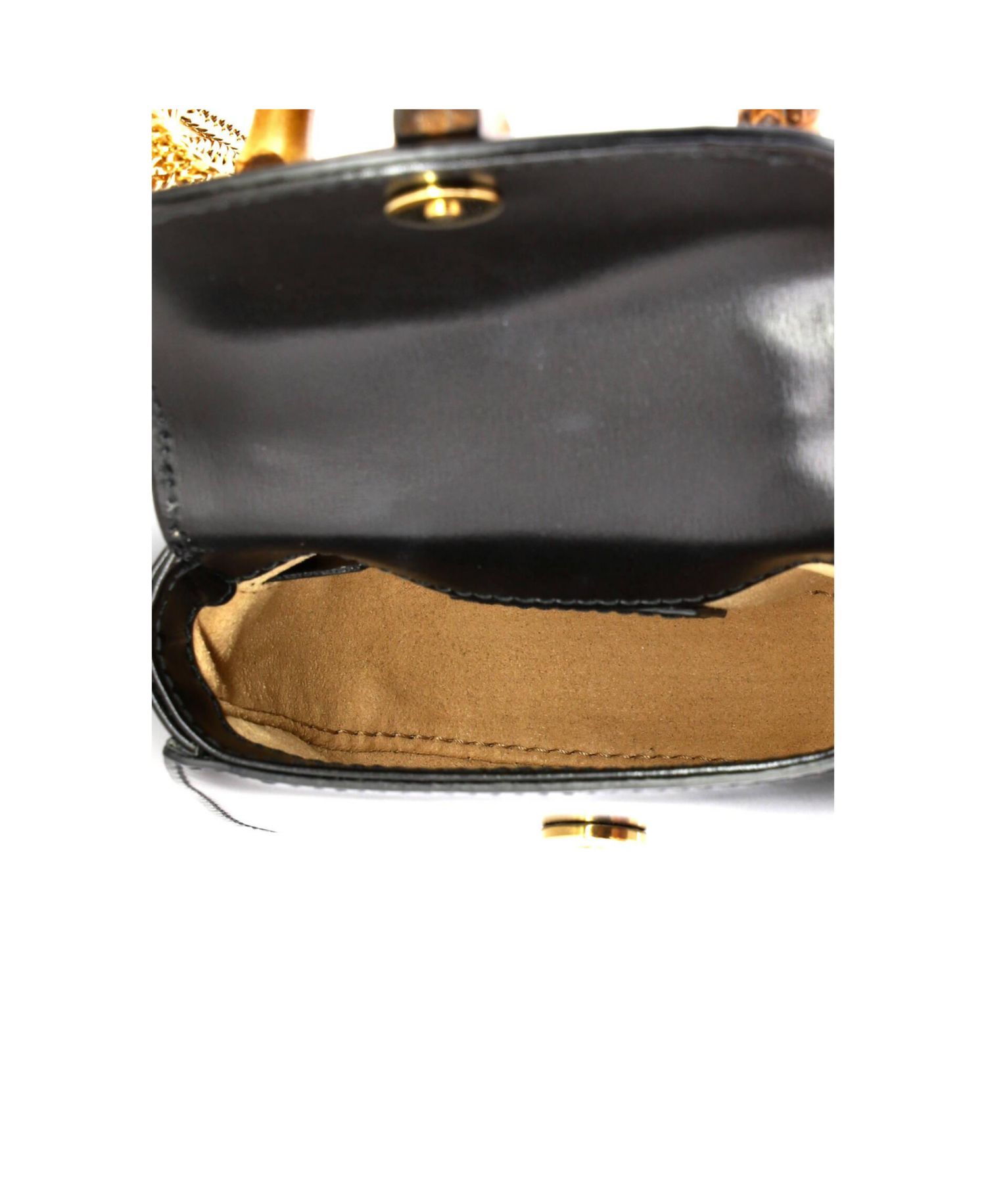 Super Mini Bamboo 1947 Top Handle Bag Leather