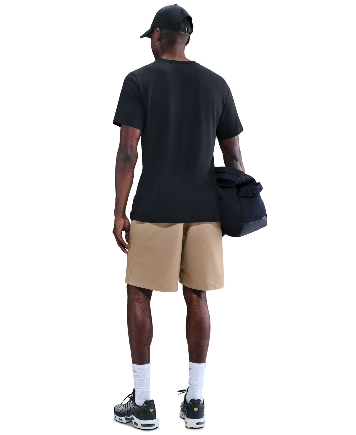 Мужская футболка Nike Short-Sleeve Cotton, цвет: Чёрный — фото 5