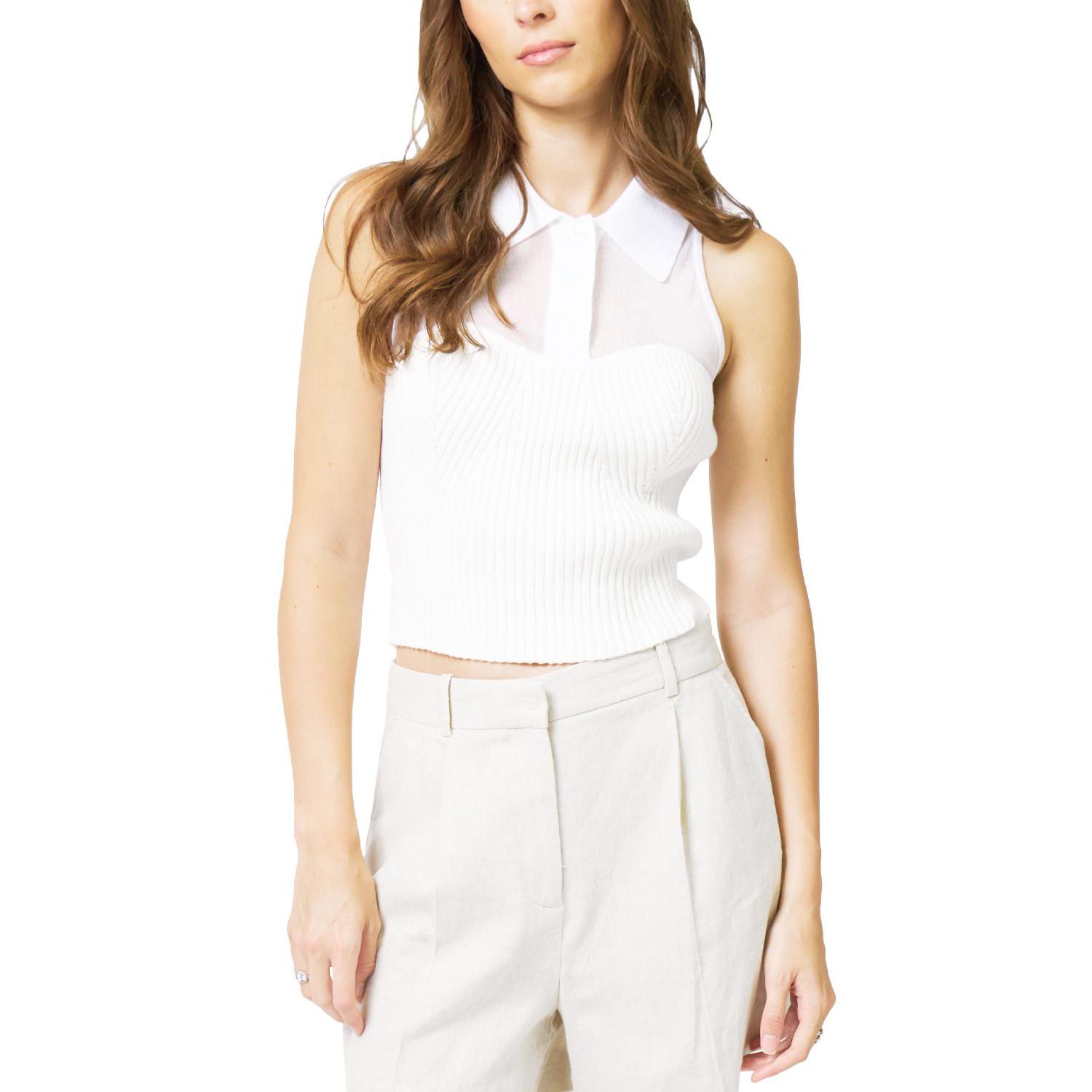 Women's Brooklyn Sheer Polo Halter