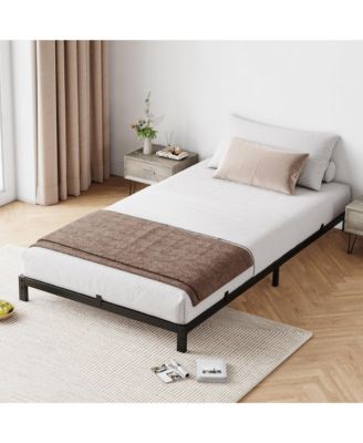 6 Inch Metal Platform Bed Frame with Under-Bed Storage, Headboard Mount Holes, No Box Spring Needed, Multiple Sizes