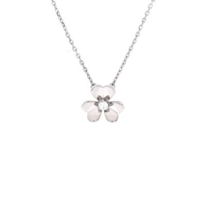 Pre-Owned Van Cleef Arpels Frivole Pendant Necklace - 18k white gold 2900$