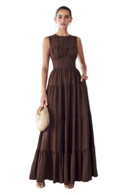 Women's Brown Fit & Flare Dresses | Macy's