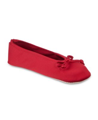 Women's Satin Ballerina Slippers with Bow