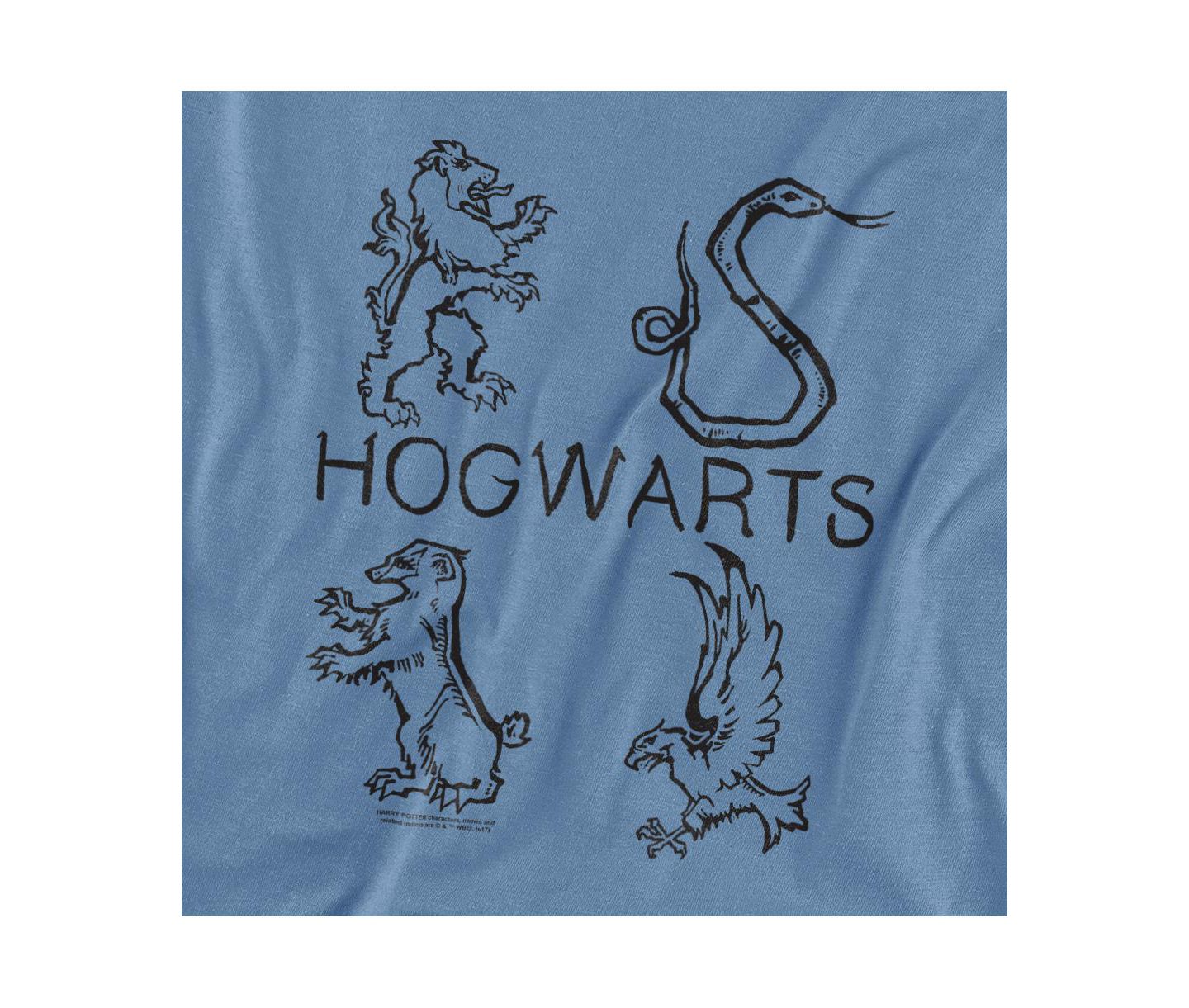 Мужская футболка Harry Potter Big & Tall Literary Crests, цвет: Синий — фото 3