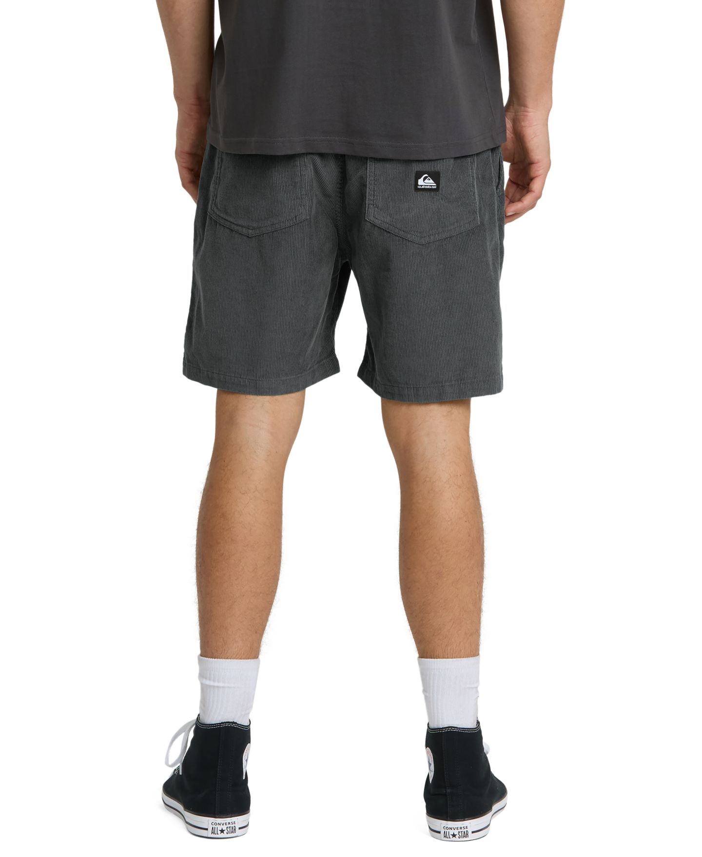 Мужские шорты Quiksilver Taxer Cord Shorts, 7" Inseam, цвет: Железный — фото 5
