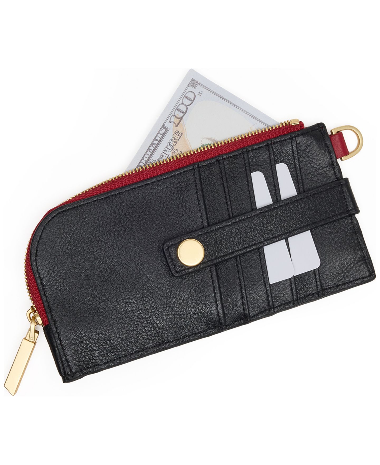Кошелёк Hammitt 210 East Leather Wallet, цвет: Чёрный — фото 4