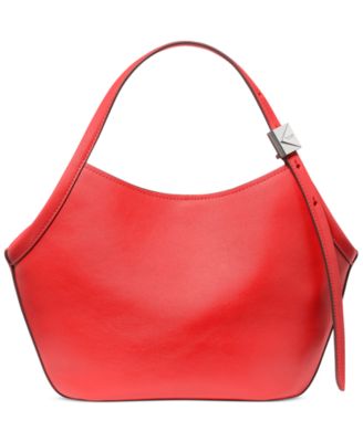 Deco Tulip Small Leather Tote Bag
