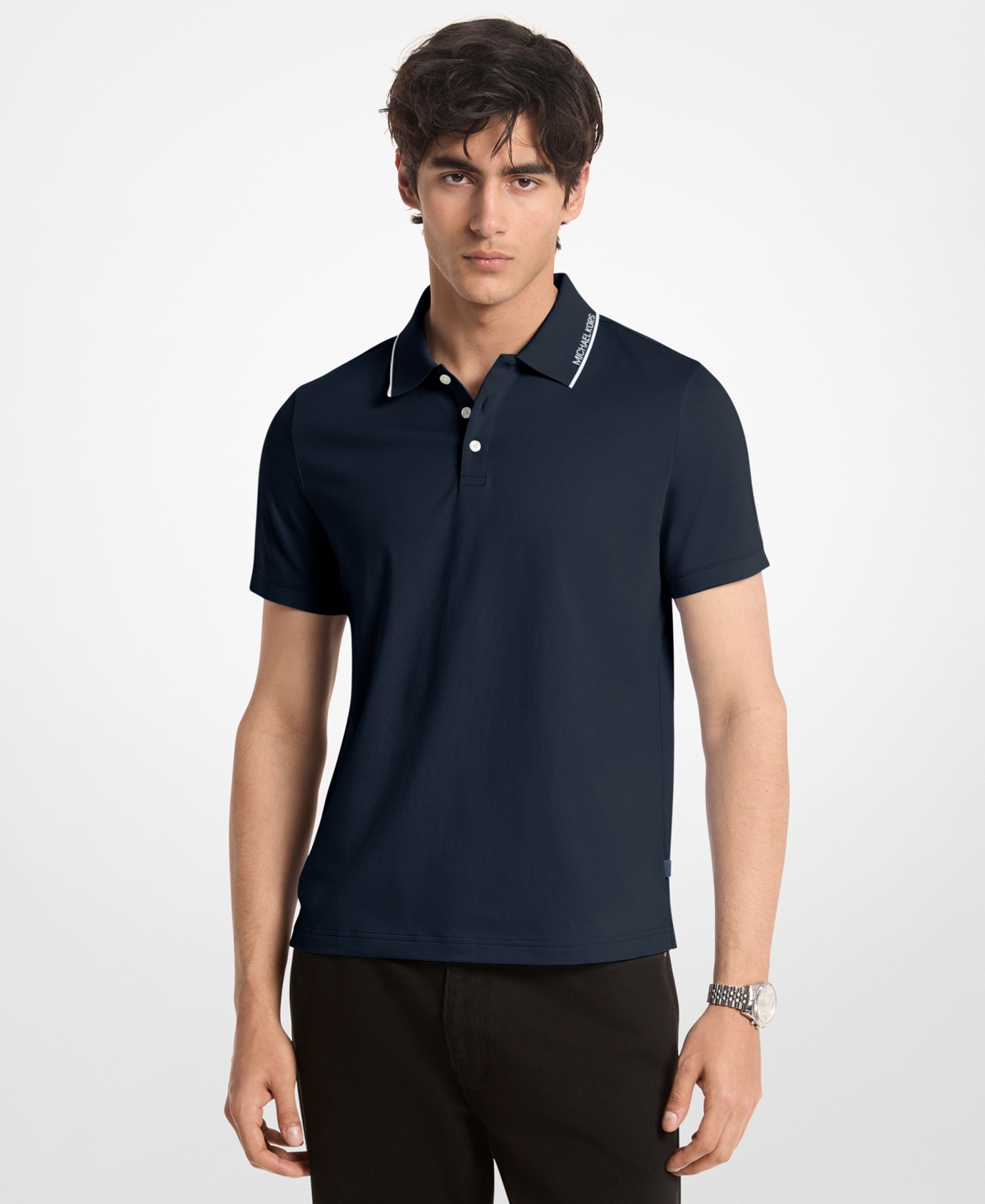 Michael Kors Men's Regular-Fit Pull-On Polo Shirt