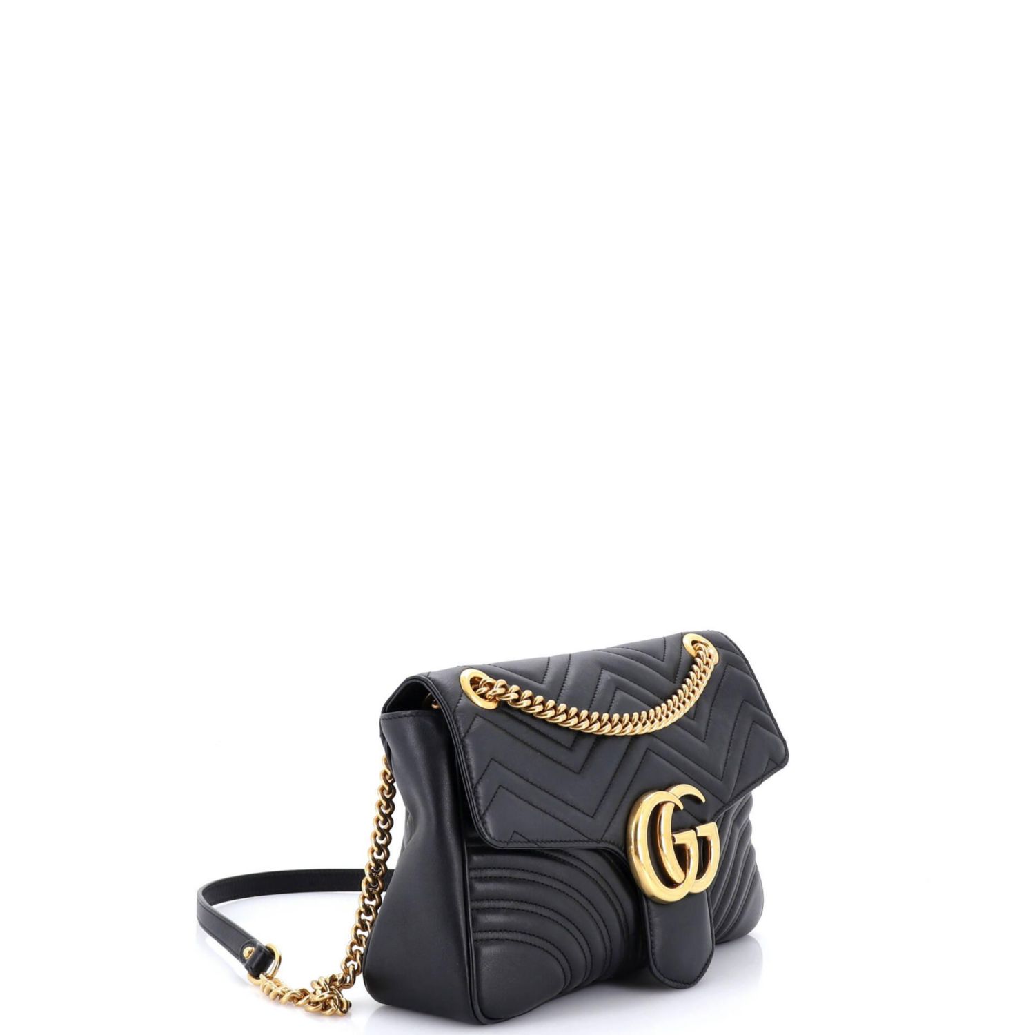 Medium GG Marmont Flap Bag Matelasse Leather