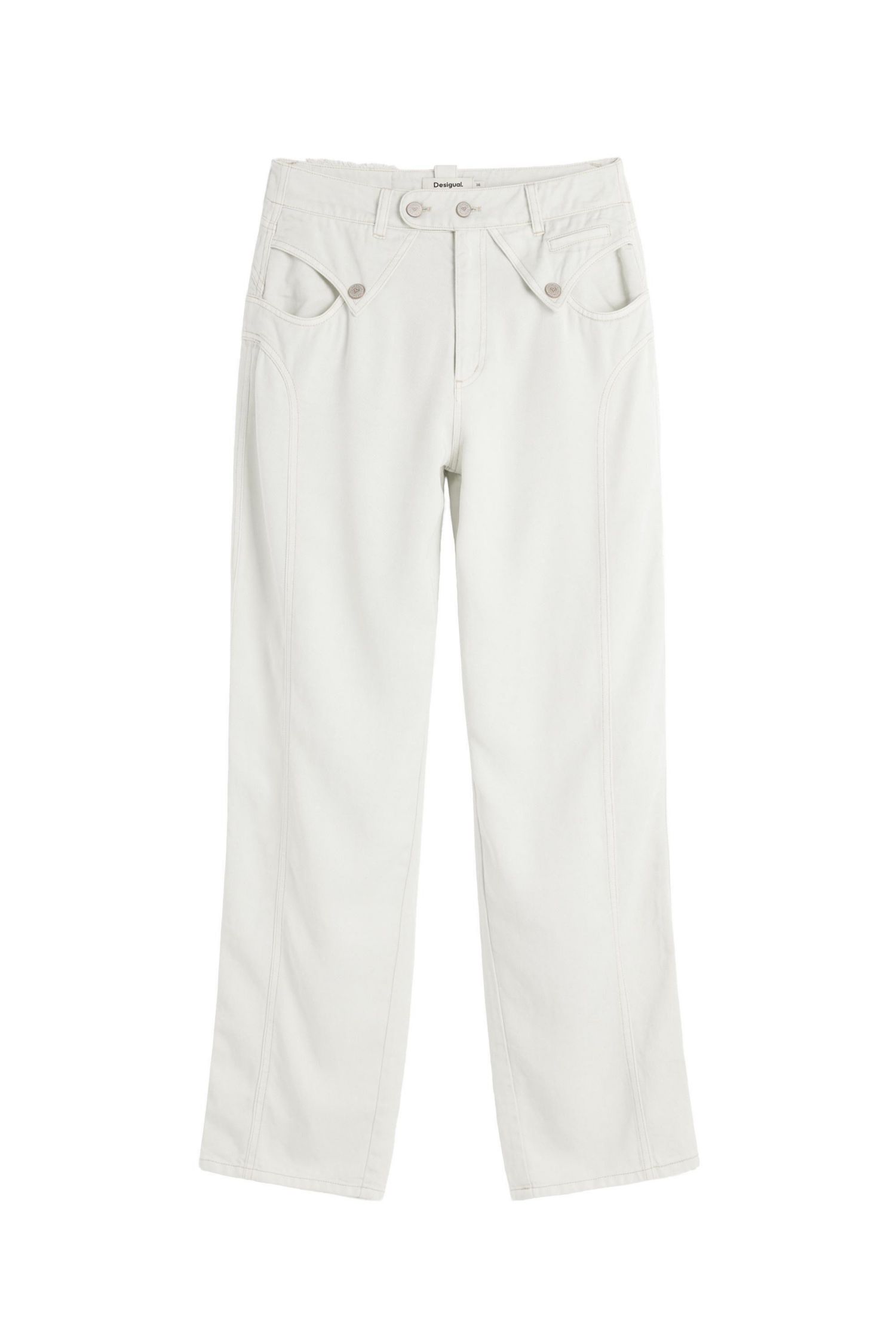 Women's Baggy Pants Buttons